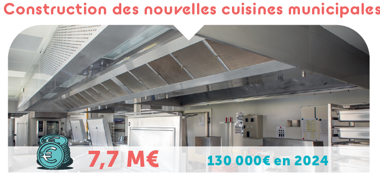 Construction des nouvelles cuisines municipales