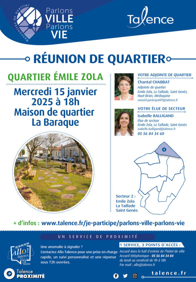 Parlons Ville, Parlons Vie - Réunion de quartier Émile Zola