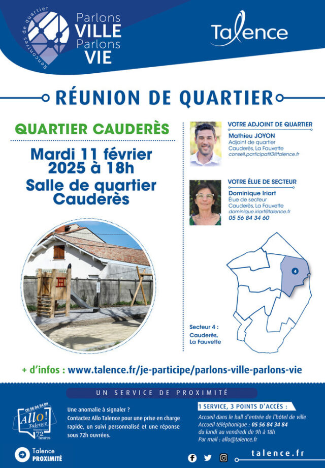 Parlons Ville, Parlons Vie - Réunion de quartier Cauderès